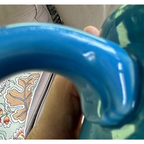 RETIRED Peacock Blue Square Mug Homer Laughlin See Dsecription - Picture 5 of 5